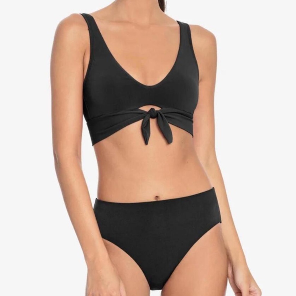 Robin Piccone Black 2 Piece Swimsuit Bikini S/XS
